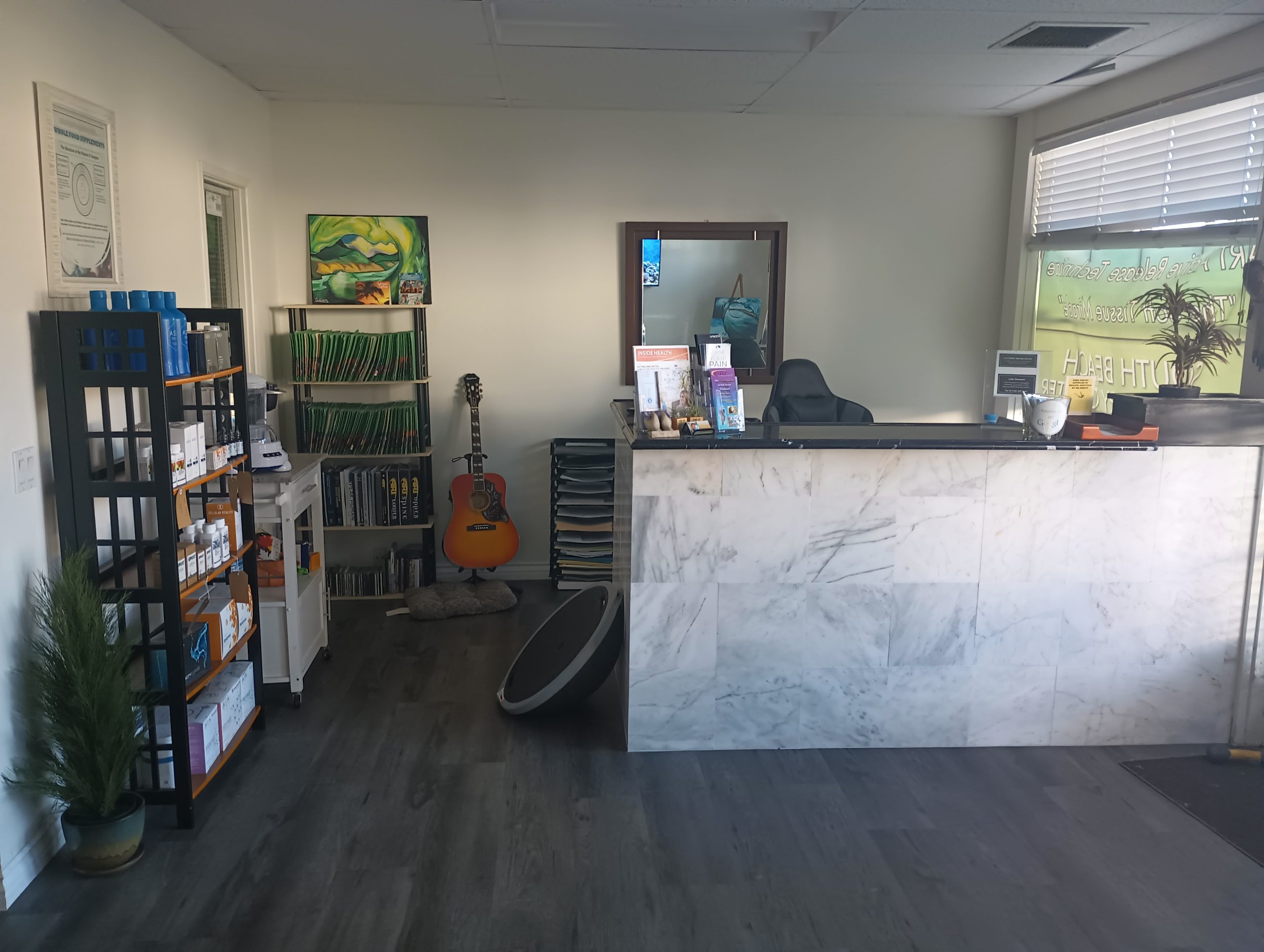 Big room in beautiful office.