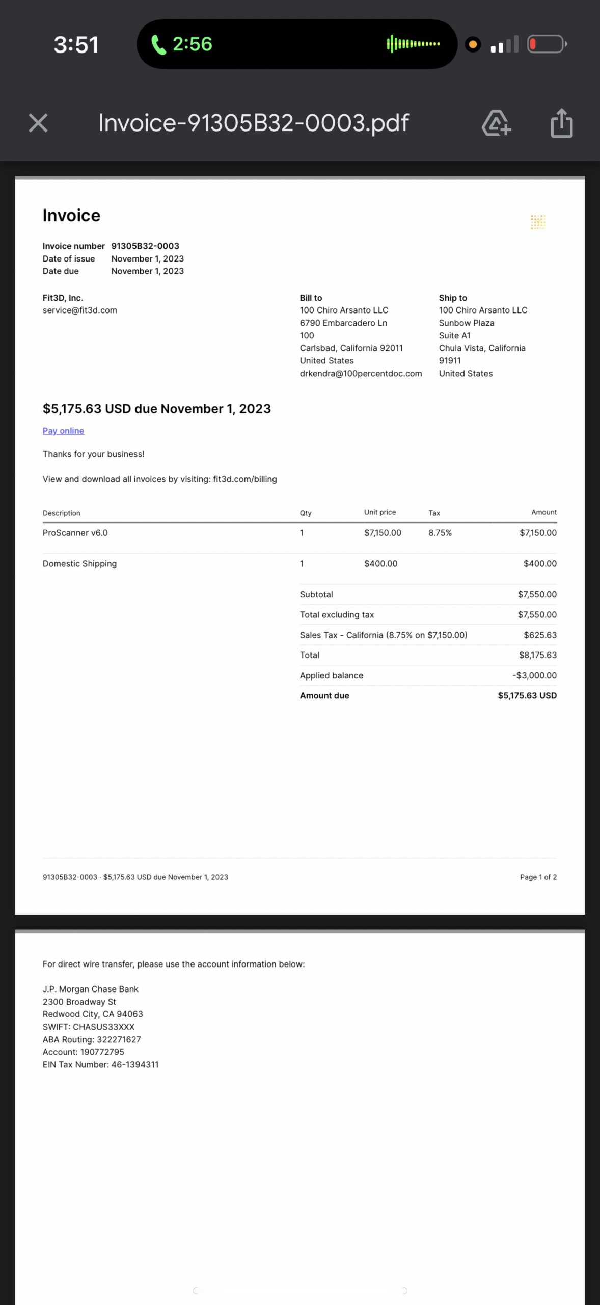 Fit 3d (similar to dexa scan)