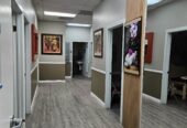 busy front street Medical office.